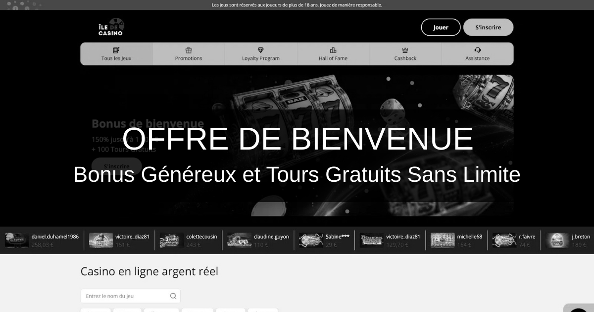 Ile Casino welcome bonus